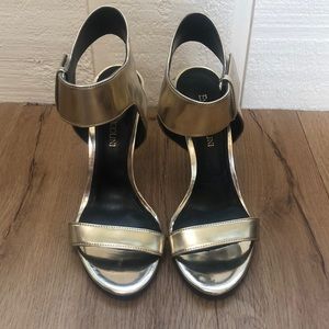 Enzo Angiolini Gold High Heels